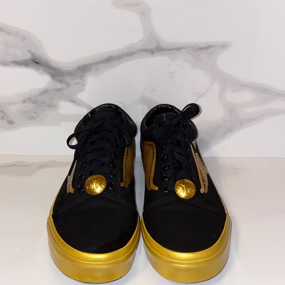 vans x harry potter old skool golden snitch skate shoe